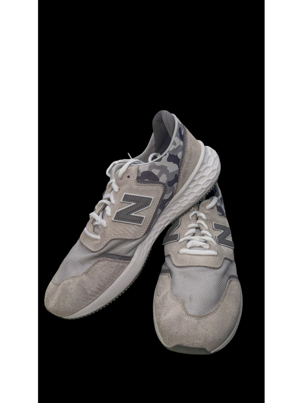 New Balance Men's Running Shoes Gray Camouflage Accent Size 10